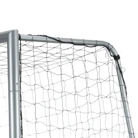 Porta da Calcio Grigia 300x120x200 cm con Viti e Picchetti inclusi, in PE e Metallo