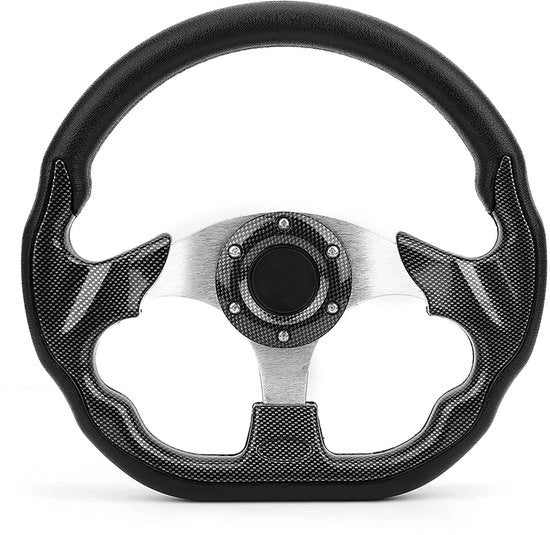 Sterzo Universale 320 mm - Caratterizzato da Fibra di Carbonio - Leggero - Sostenibile - Facile da Installare - Sterzo da Corsa