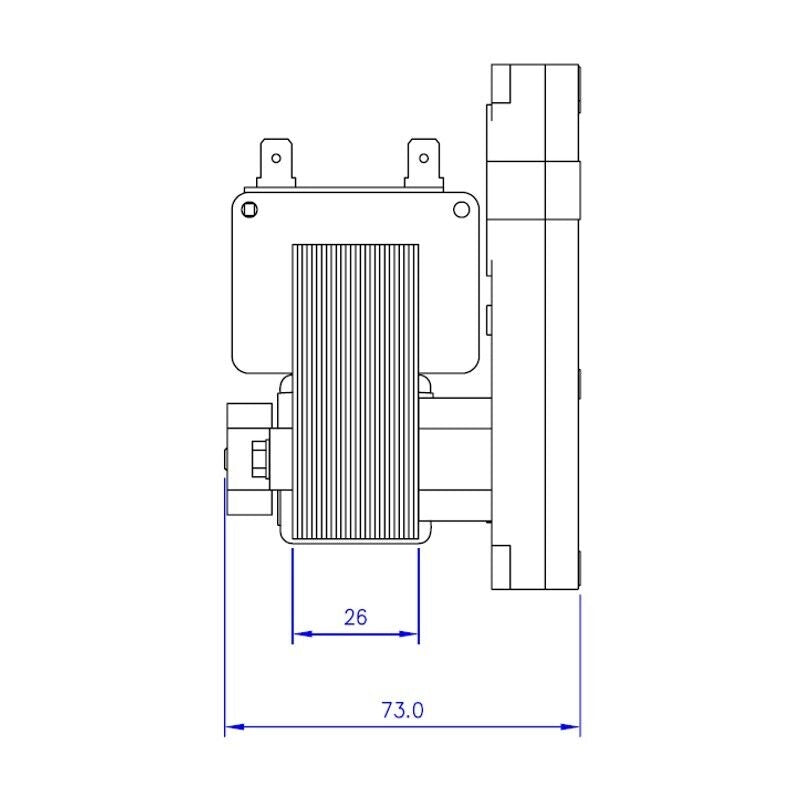 Ricambistufeapellet Motoriduttore per Stufa a Pellet Mellor KB1014 T14-3 RPM Albero da 8,5mm - Motore per carico Pellet