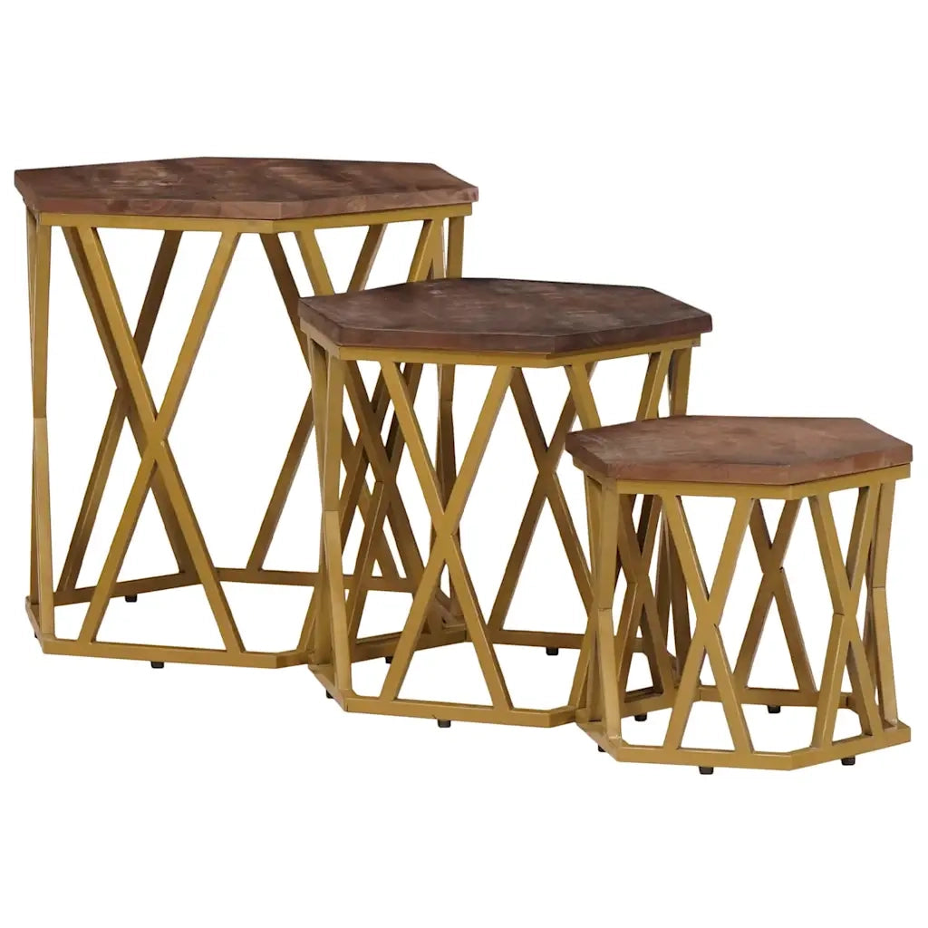 Tavolini da salotto | Tavolino da caff¨¨ | Tavolino da Soggiorno Marrone 55 x 55 x 50 cm