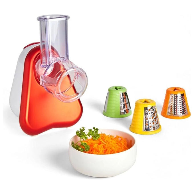 Moulinex Fresh Express Twist, grattugia elettrica, 3 funzioni, 150W, sistema Twist, grattugia affettatrice tagliaverdure, nero