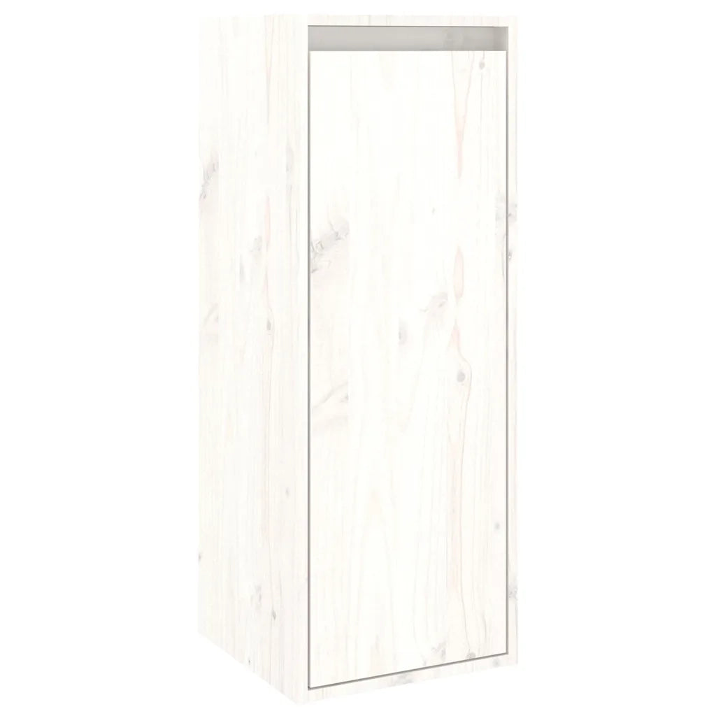 Mobili Porta TV 4 pz Bianchi in Legno Massello di Pino cod mxl 15225