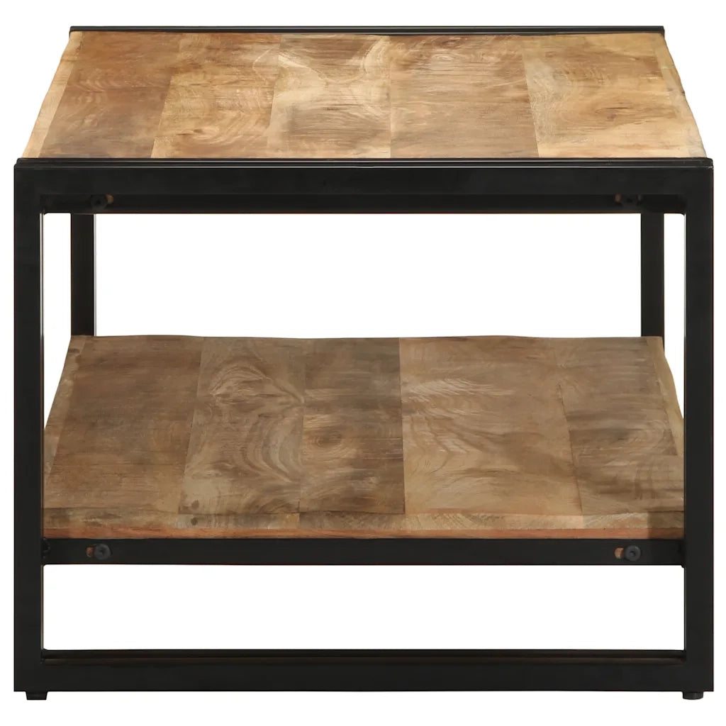 Tavolino da Salotto 90x50x38 cm Legno Massello di Mango Grezzo 4102715