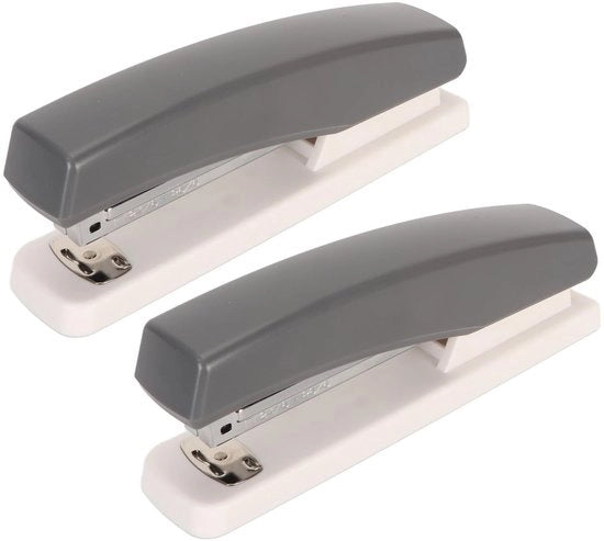 Macchina per fissaggio della carta 20 fogli Capacità - Compatta/Portatile - Antiscivolo - Disegno ergonomico - Materiali premium - Per ufficio/scuola - Fissatore di carta
