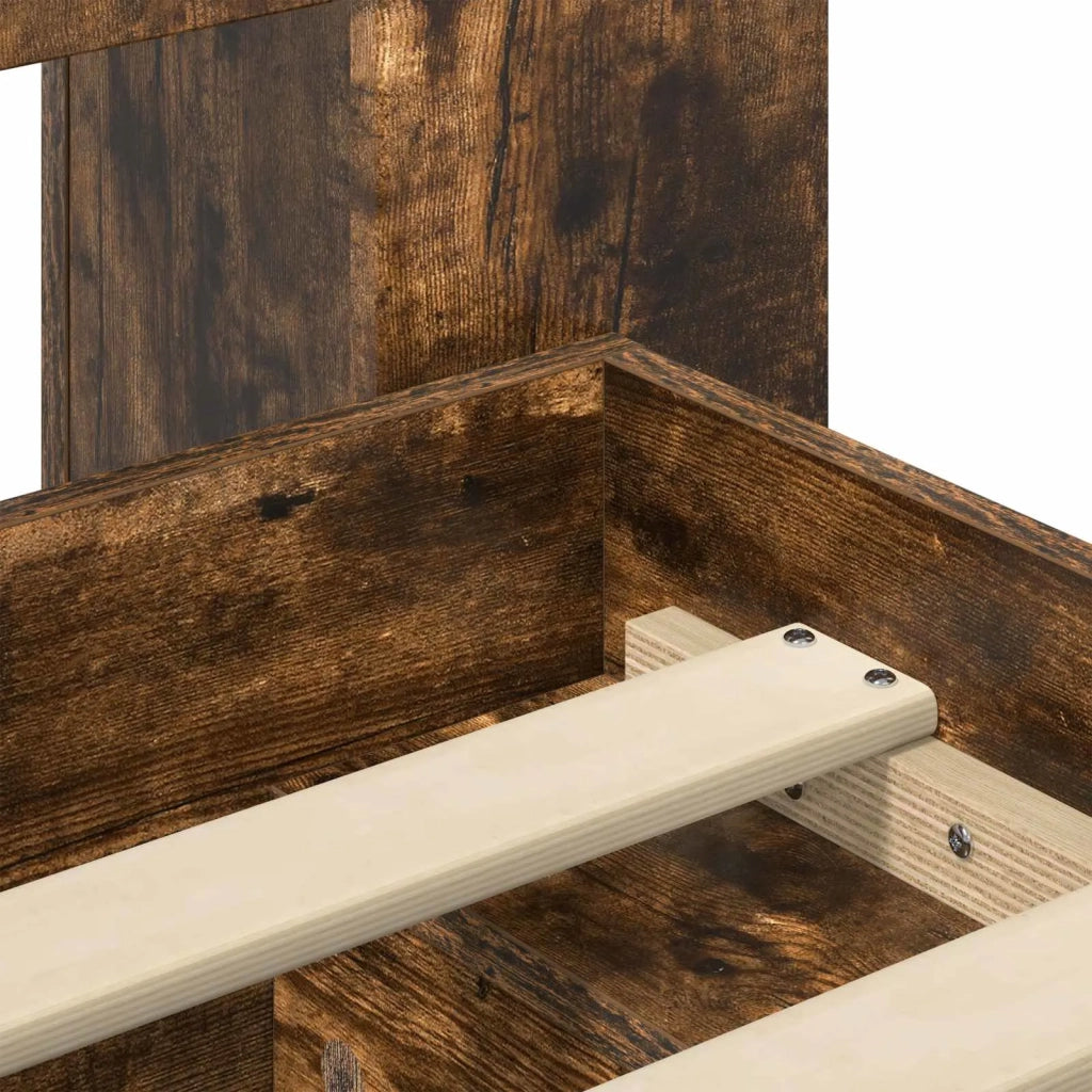 Telaio del letto con storage Rovere Fumo 75 x 190 cm 3433317