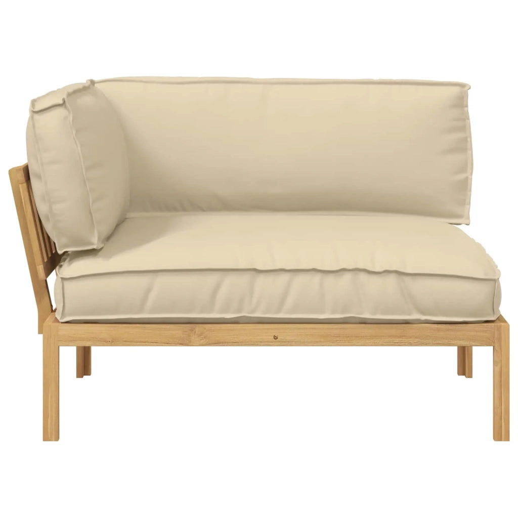 Set di divani Beige 133 x 92 x 69 cm Legno di Acacia Massello 3418169