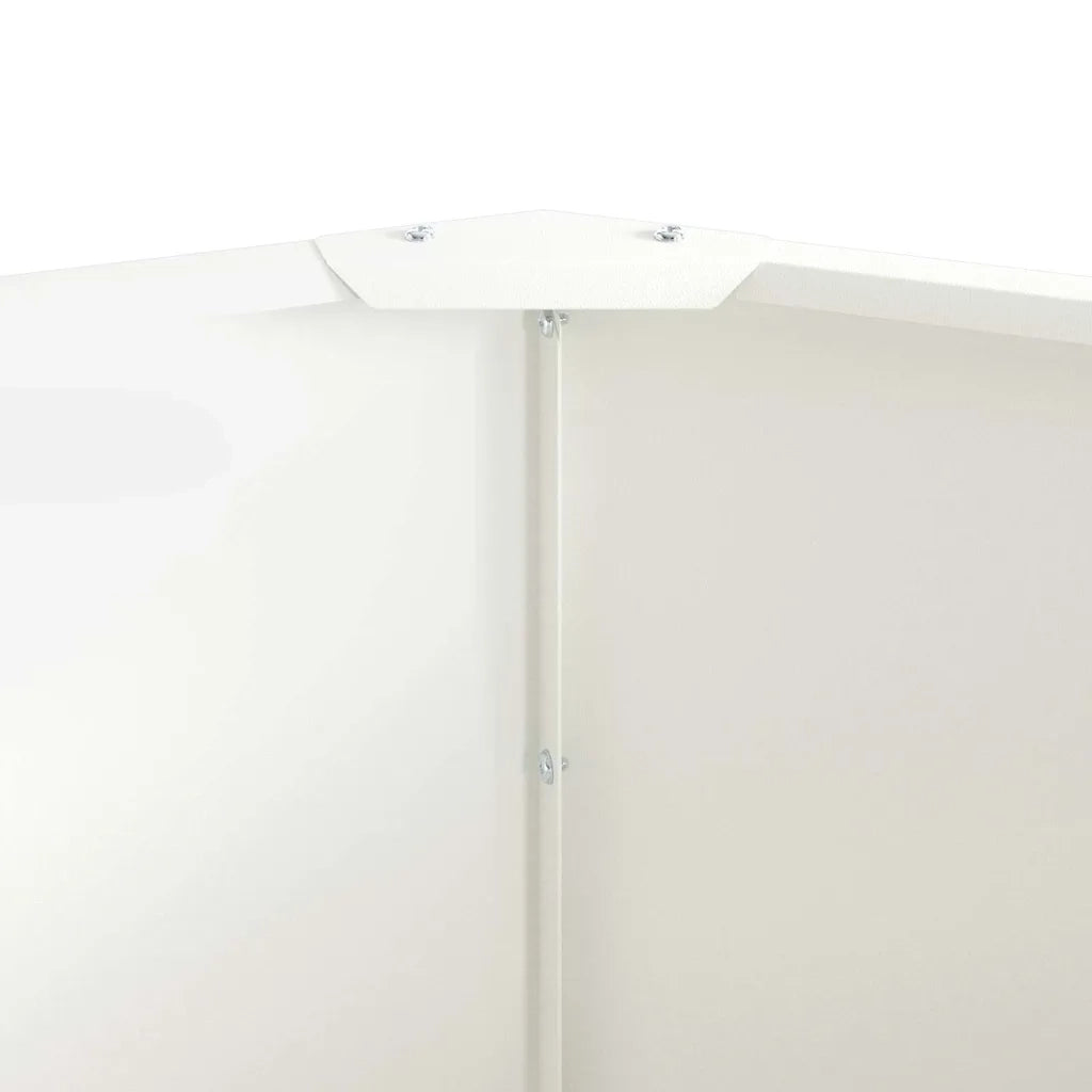 Fioriera | Cassetta per fiori | Vaso Bianco 60 x 60 x 50 cm Acciaio