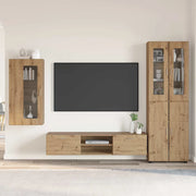 Set mobile TV FLORIN 3 pcs Rovere artigianale Legno multistrato