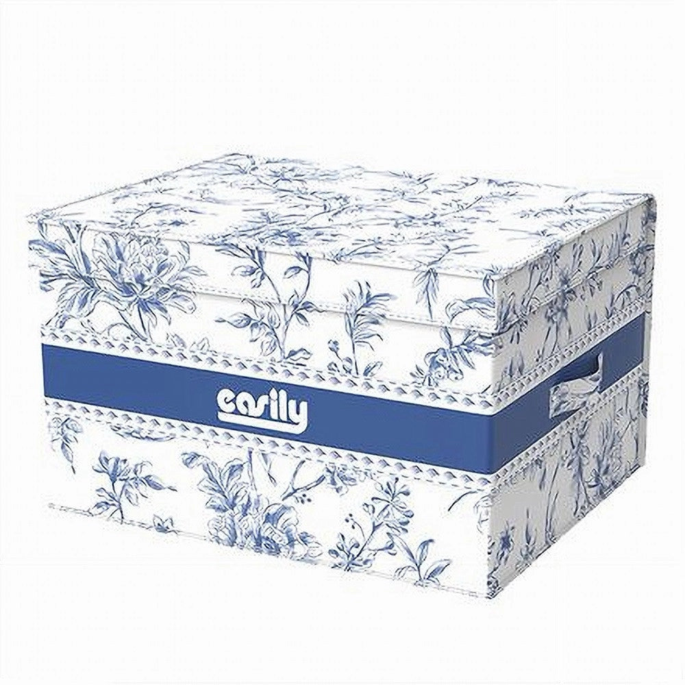 Trade Shop - Box Portatutto Scatola Salvaspazio Contenitore Organizer 40x30x25cm Fantasia 87315 -