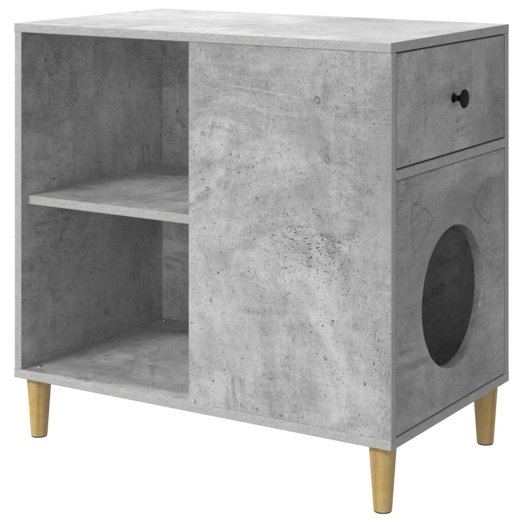 Casa per Gatti Calcestruzzo 72 x 42.5 x 70 cm Legno multistrato