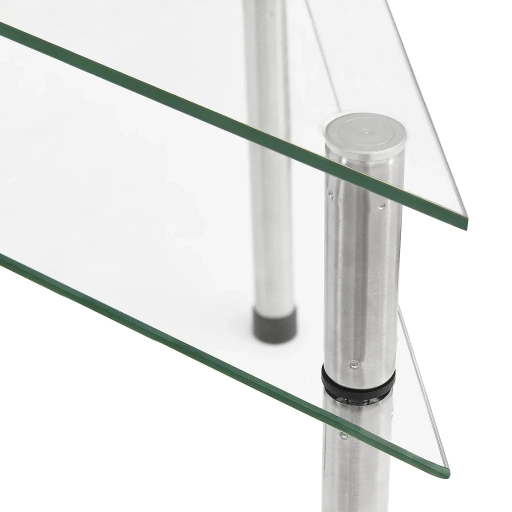 Mensola da cucina-Scaffale per Cucina Trasparente 49,5x35x19 cm in Vetro Temperato