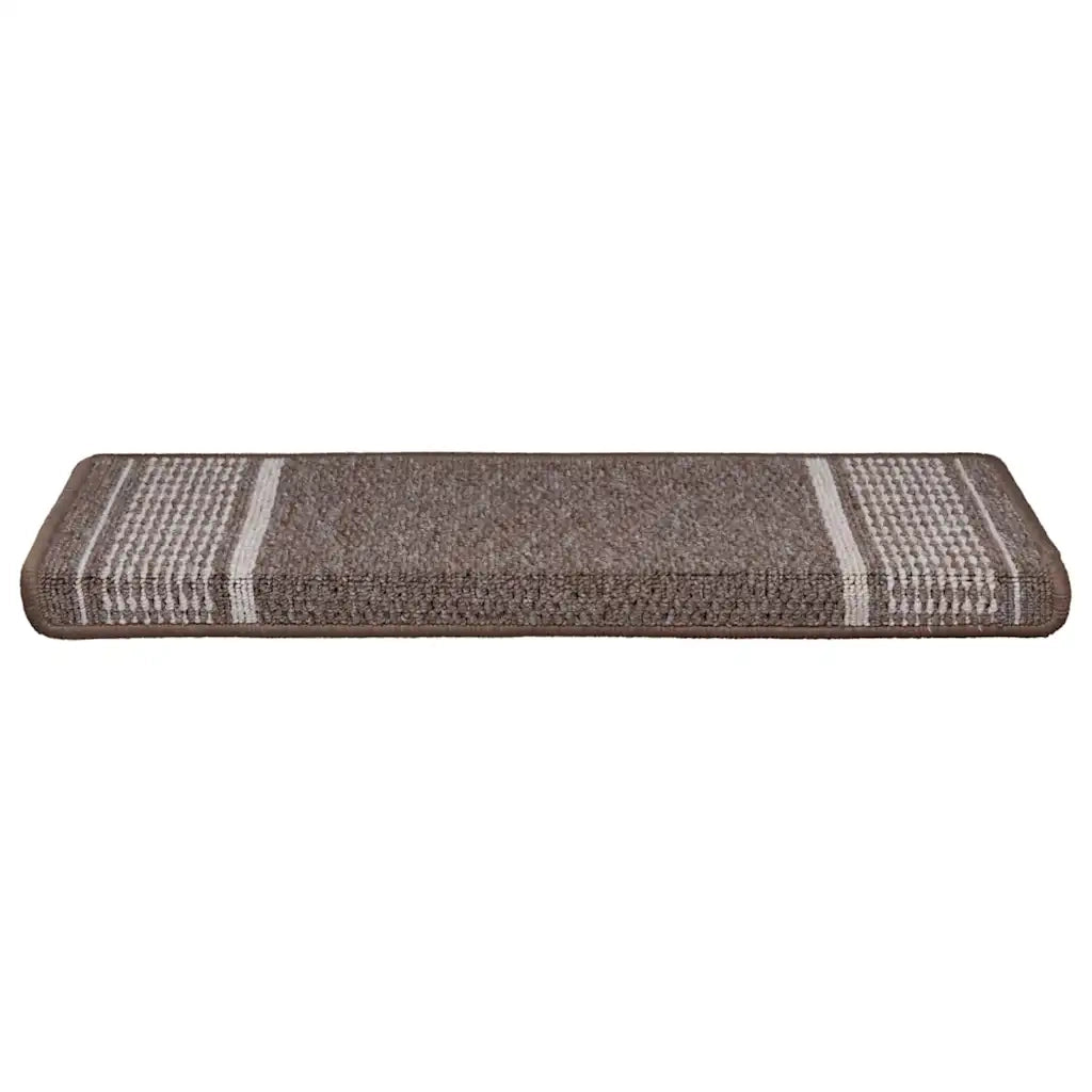 Tappetini per scale autoadesivi 15 pcs Marrone 65 x 21 x 4 cm 42011456
