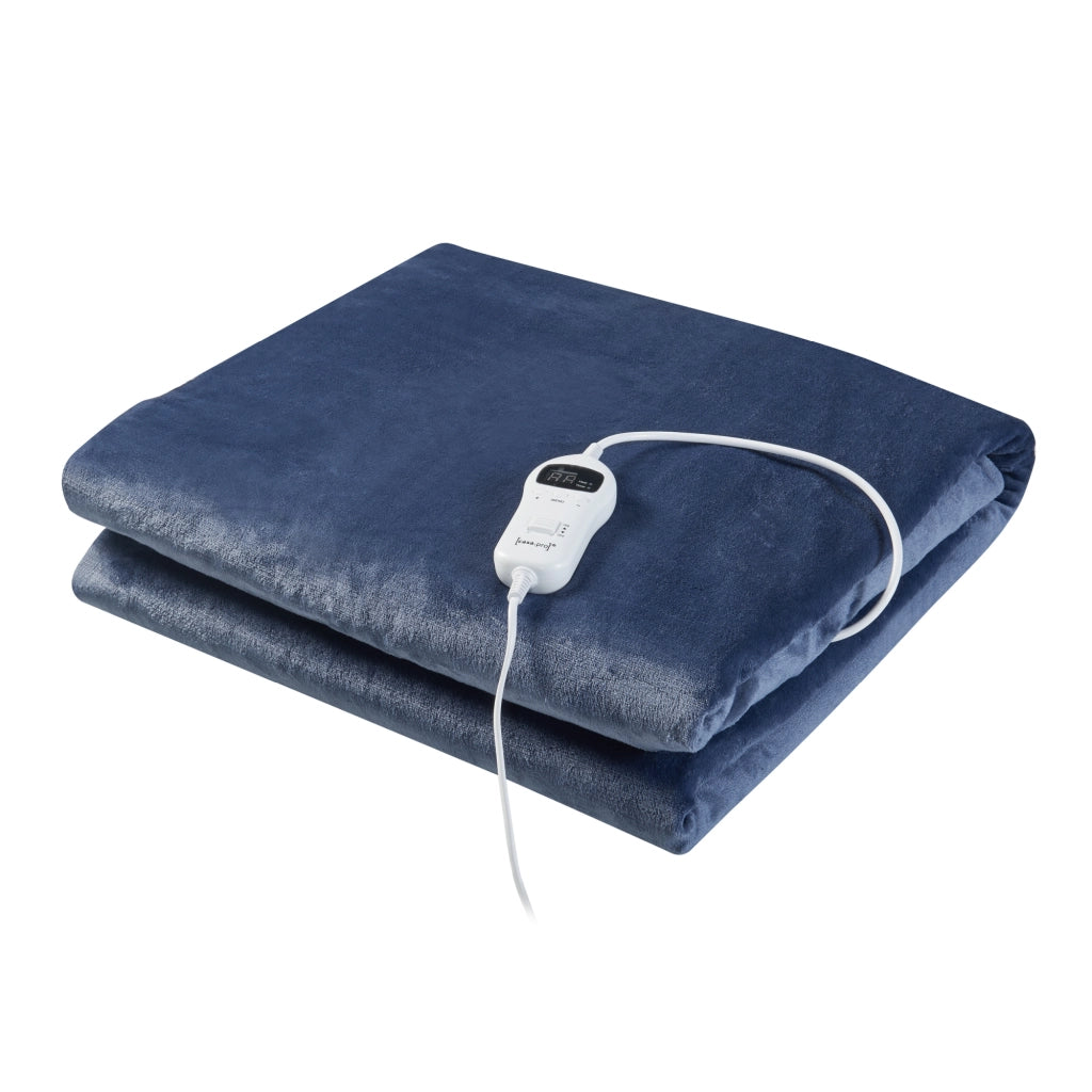 Coperta Riscaldante Archi Termocoperta Elettrica 200 x 150 cm Blu [en.casa]