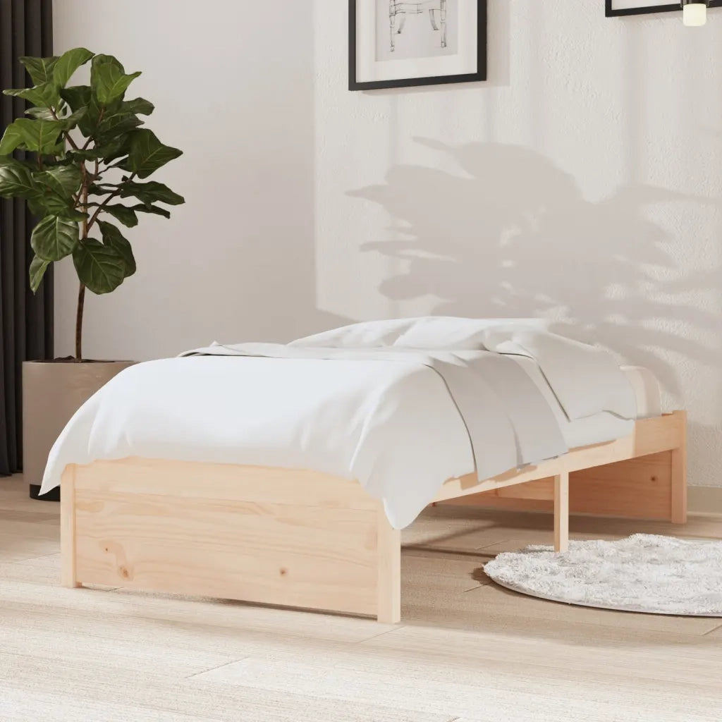 Giroletto-Struttura Letto in Legno Massello 75x190 cm Small Single 782025