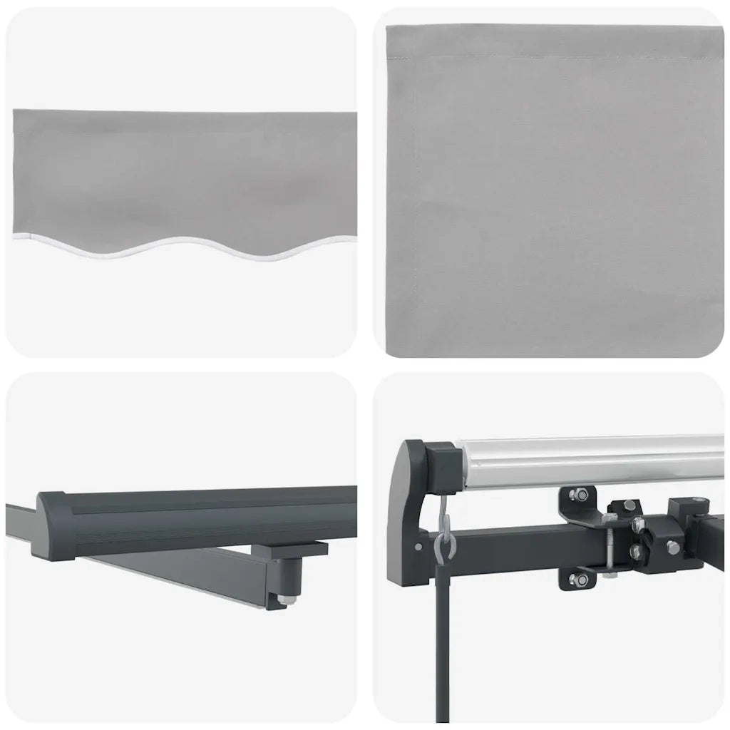 Tenda Retrattile Grigio chiaro 400 ×350 cm Tessuto 3330804