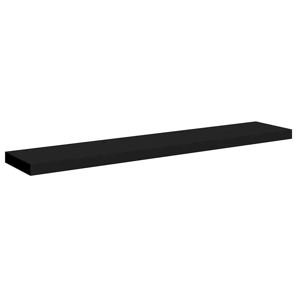 Scaffali a Parete 4 pz Neri 120x23,5x3,8 cm in MDF 323843