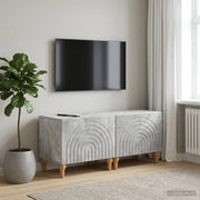 Mobile TV Grigio Cemento Legno ingegnerizzato 896238