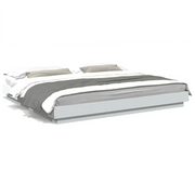 Letto matrimoniale | Letto per adulti | Giroletto Bianco 180x200 cm in Legno Multistrato