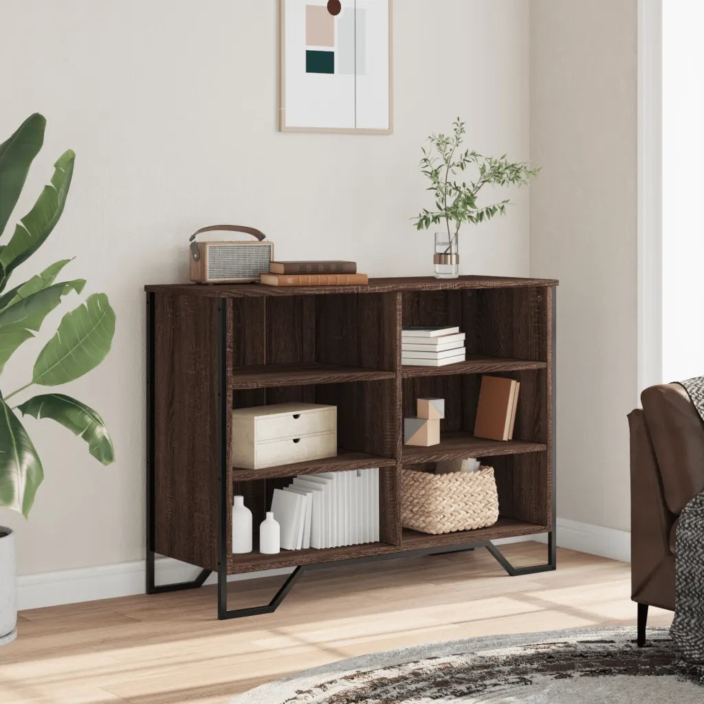 Credenza Rovere Marrone 101x35,5x74,5 cm in Legno Multistrato 848558