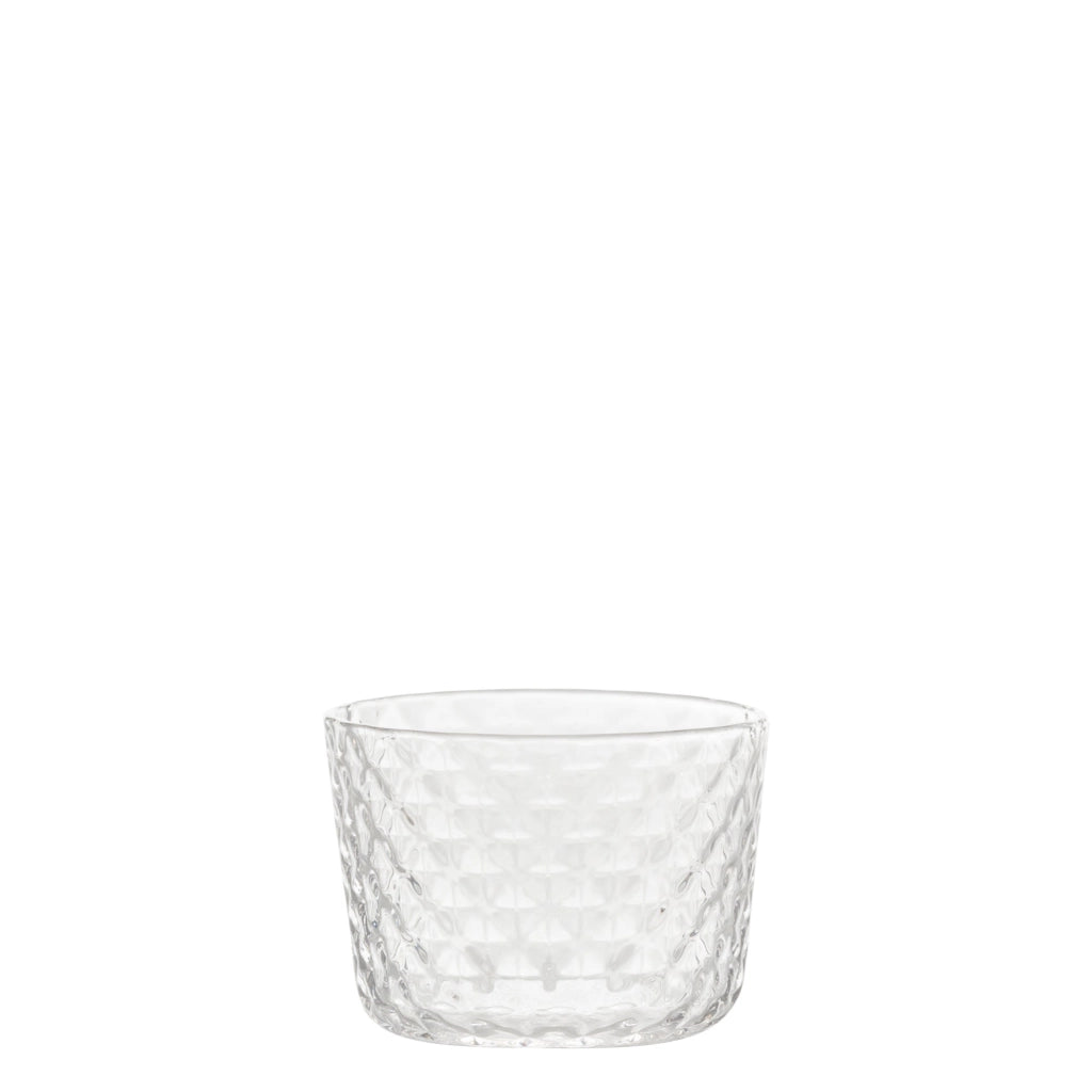 Zafferano Set 4 Bicchieri Veneziano Mixology Tumbler Basso 11 cl in Cristallo senza Piombo, Soffiati a Bocca e Lavorati a Mano, Trasparente