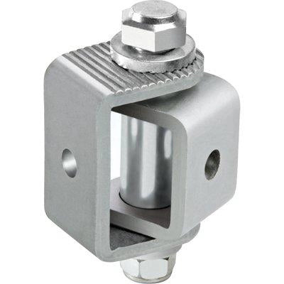 CARDINE A SALDARE 100 COMUNELLO - ZINCATO CAVALLOTTO REGOLABILE MM 31/44- 2 pezzi