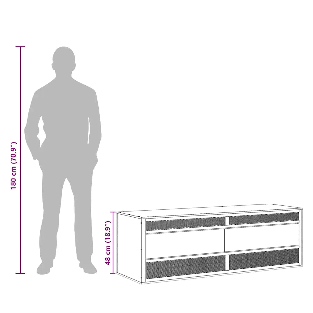 Terrario in Legno Multistrato 144x46x48 cm CFW6124997