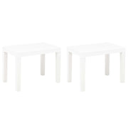 Panchine da Giardino 2 pz Bianco in Plastica