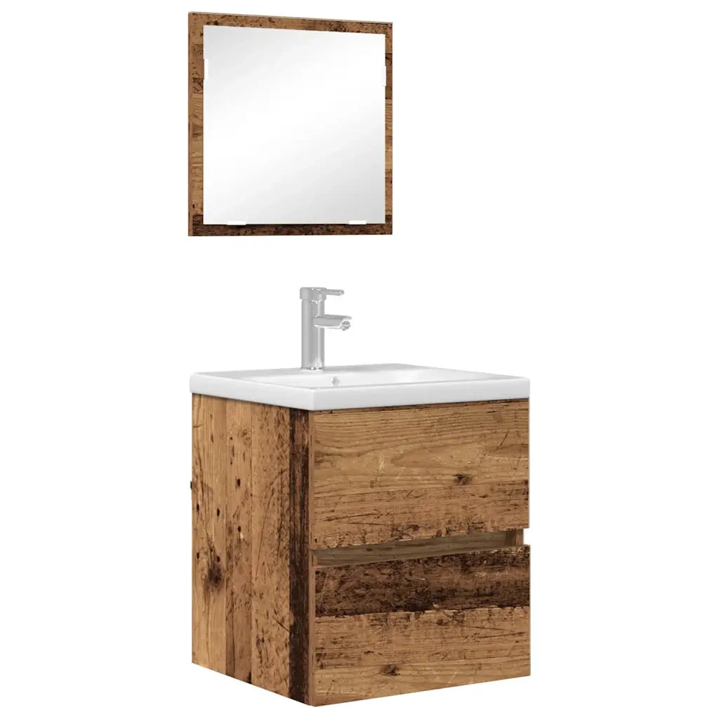 Mobile da Bagno con cassetto Legno vecchio 41 x 38,5 x 45 cm 875700