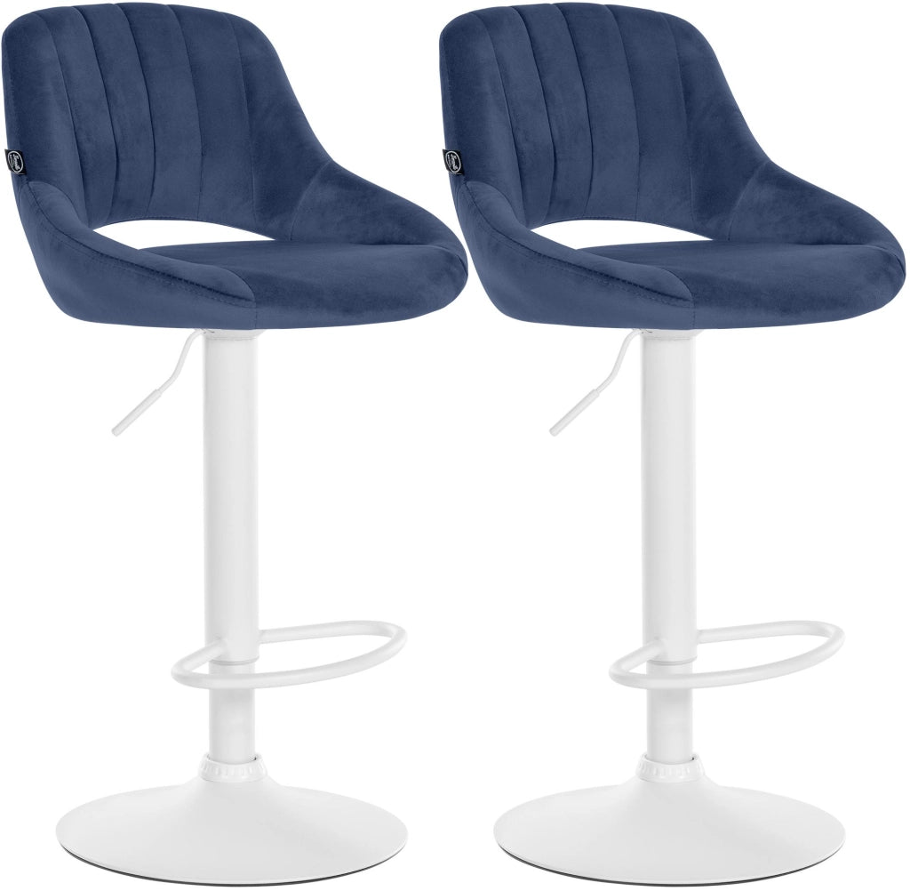 Set di 2 sgabelli da bar Milet Velvet L 1