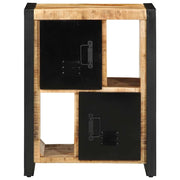 Credenza | Madia | Buffet da pranzo | Armadio da pranzo 55x35x70 cm in Legno Massello di Mango Grezzo