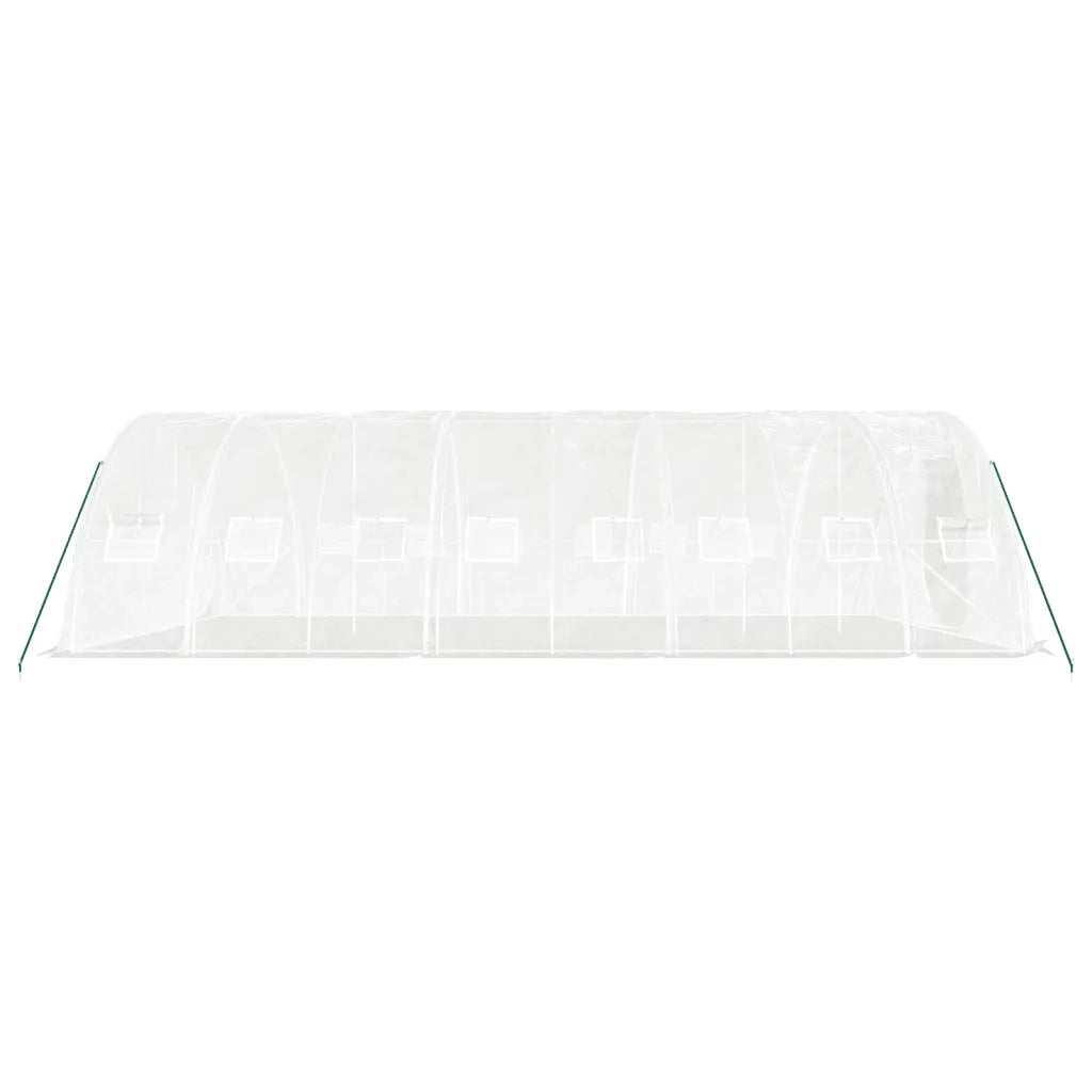 Serra con Telaio in Acciaio Bianco 40 m² 8x5x2,3 m 3188096