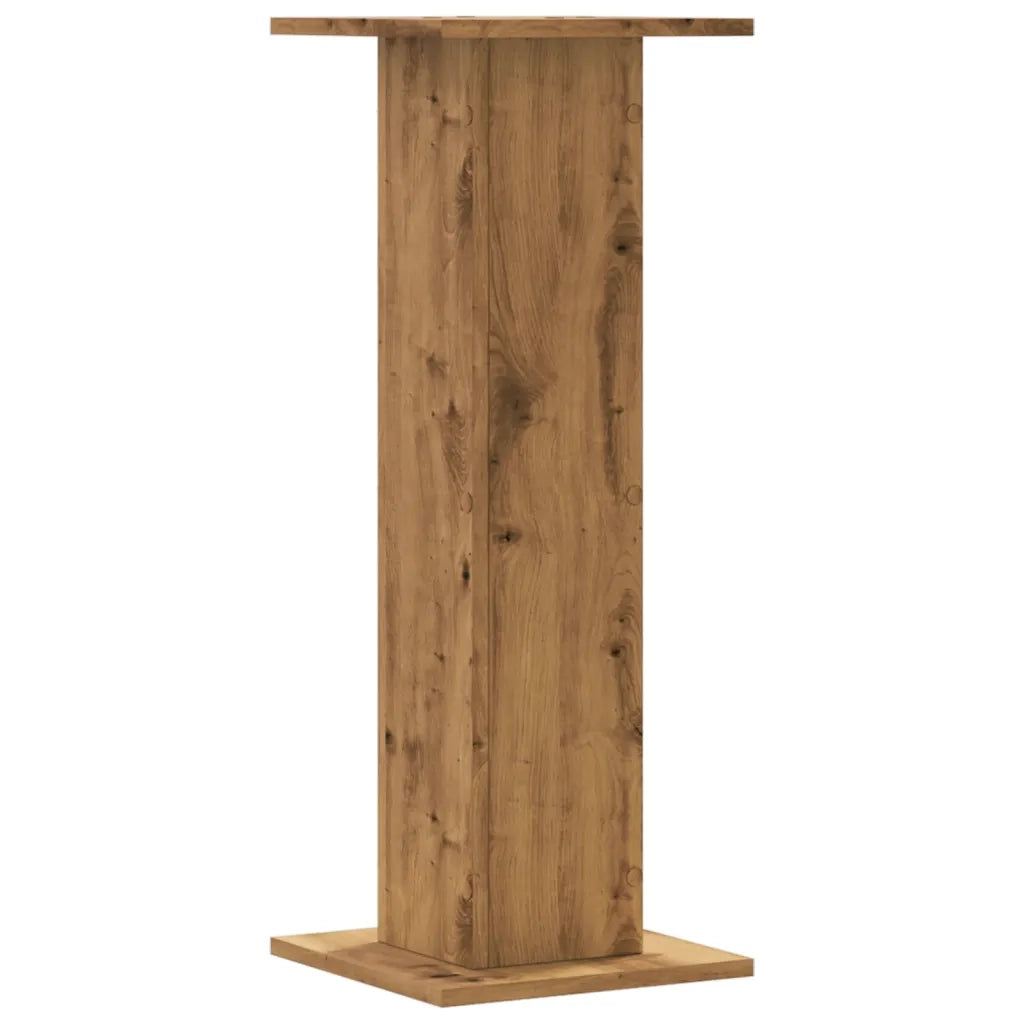 Supporti Piante 2 pz Rovere Artigianale 30x30x80 cm Truciolato 3307872