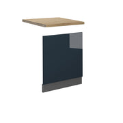 Vicco Fascia per lavastoviglie Blu scuro lucido 60 cm , PL Rovere
