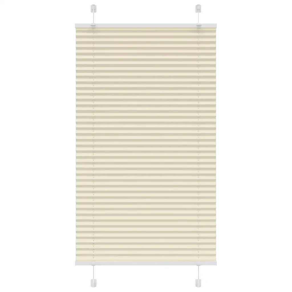 Tenda Plissettata Crema 80x100 cm Larghezza Tessuto 79,4 cm