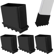 Accessori Antiscivolo per Scale - 4 Pezzi - Copricapelli Resistenti - Pedane in Gomma - Accessori per Scale - Facili da Installare - Pedane Antiscivolo per Scale