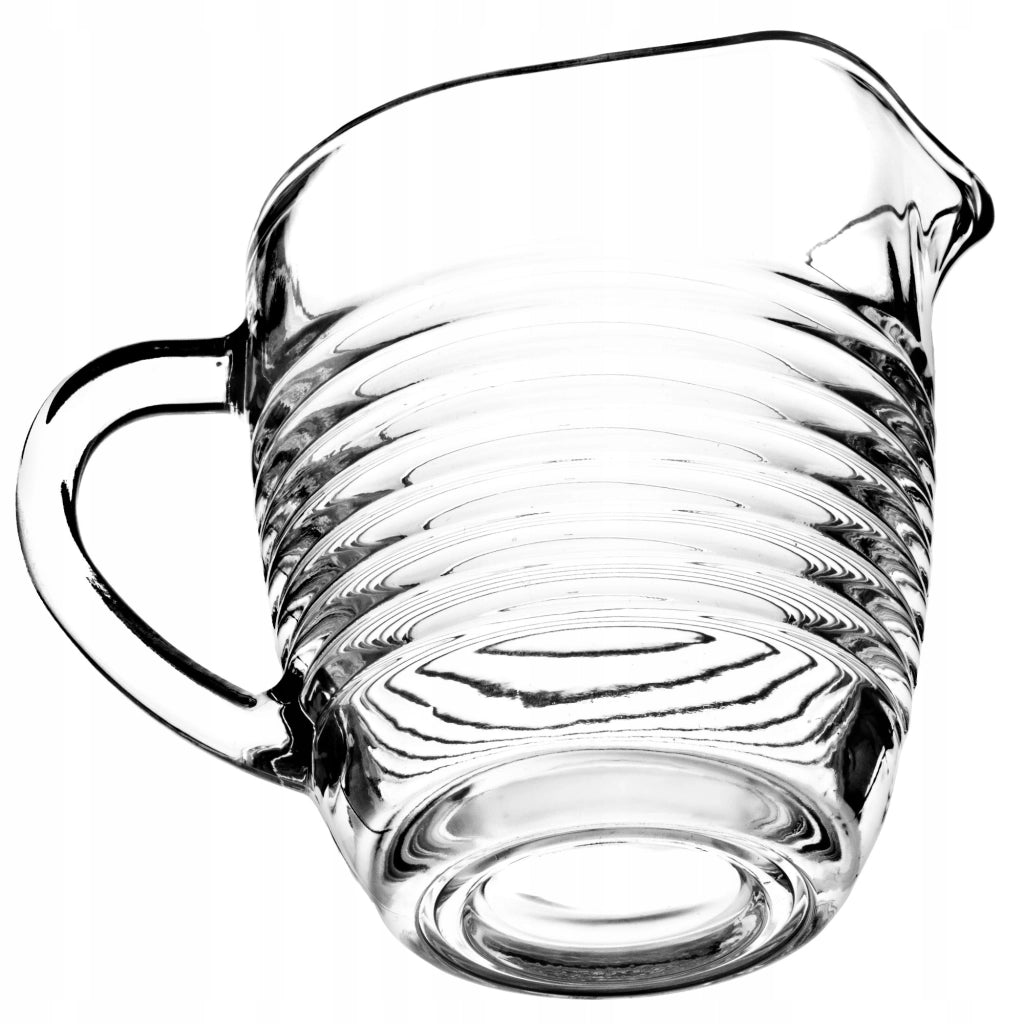Brocca in vetro KADAX per latte, 200 ml, per bevande acquatiche.