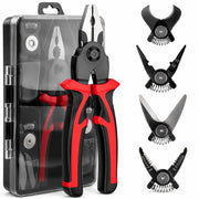 Pinze Multiuso 5 in 1 Teste Intercambiabili con Custodia SJP8029