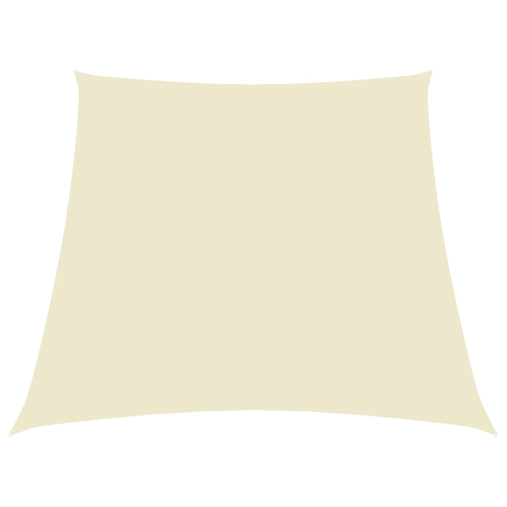 Parasole a Vela in Tela Oxford a Trapezio 2/4x3 m Crema