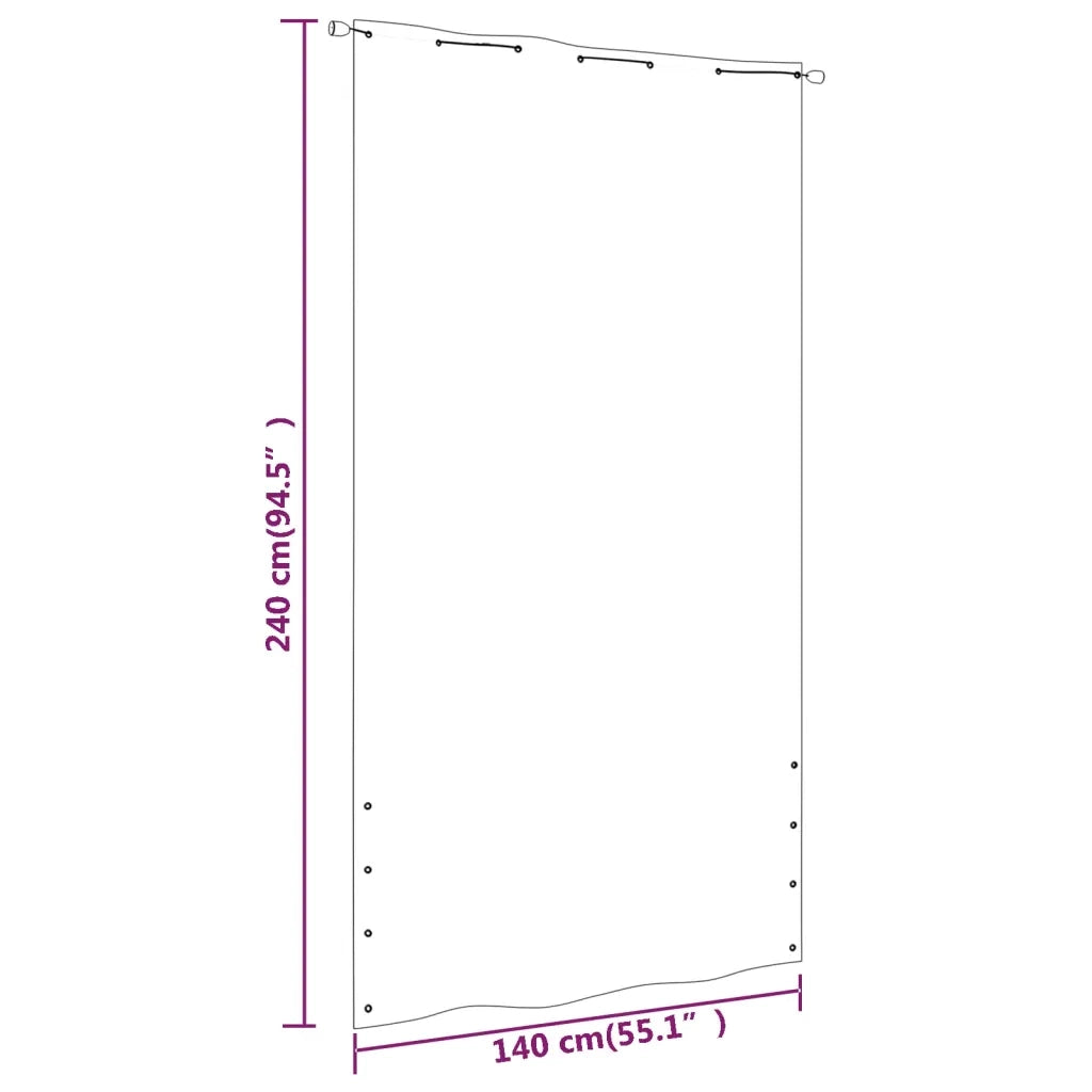 Paravento per Balcone Blu 140x240 cm in Tessuto Oxford 148536