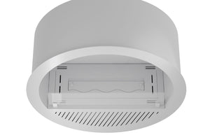 Camino a Bioetanolo da Incasso Ø74x30 cm Incyrcle Slim Inside Bianco