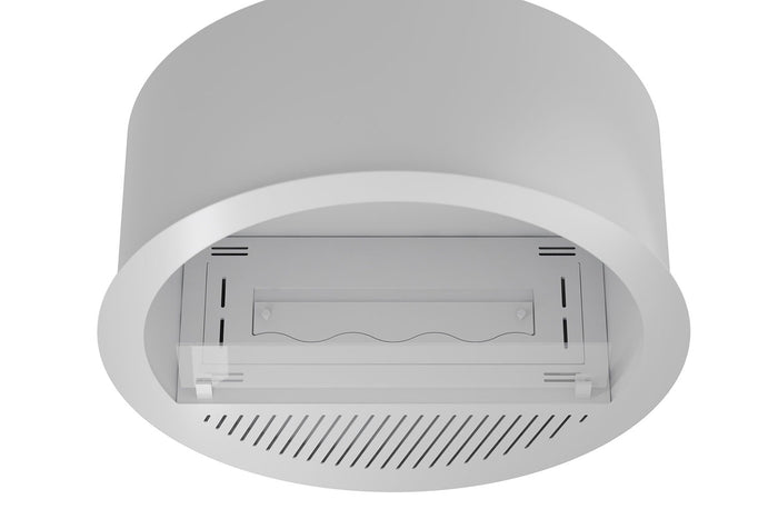 Camino a Bioetanolo da Incasso Ø74x30 cm Incyrcle Slim Inside Bianco