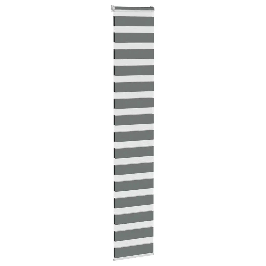 vidaXL Tenda a Rullo Zebra Larghezza Tessuto 45,9 cm Poliestere