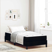 Letto a molle con materasso Nero 80 x 200 cm Tessuto 3398446