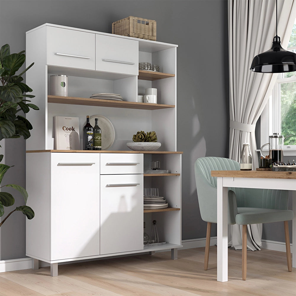 Vicco Buffet da cucina Bianco/Artigiano 120.2 x 40.5 cm