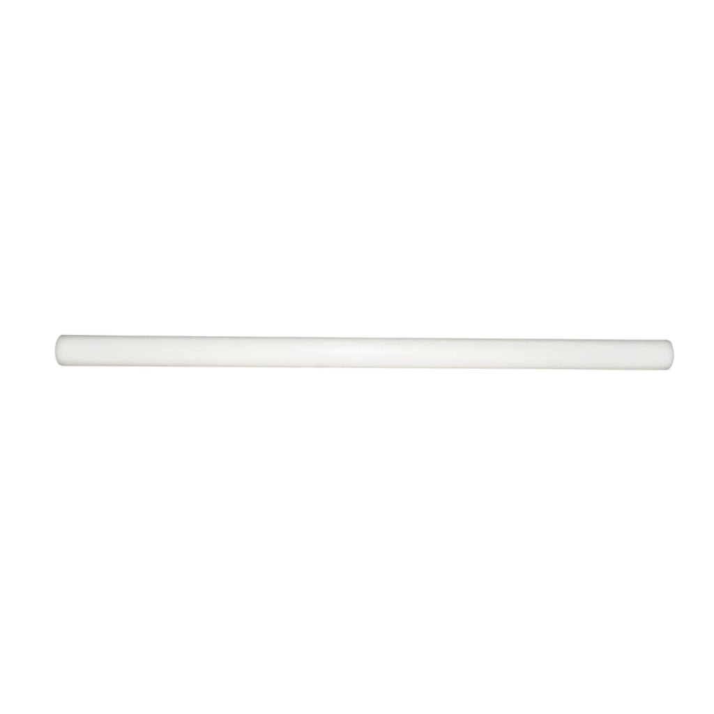 Barra di poliammide, poliossimetilene-poliacetale POM bianca 1000x50mm 2.88 Kg.