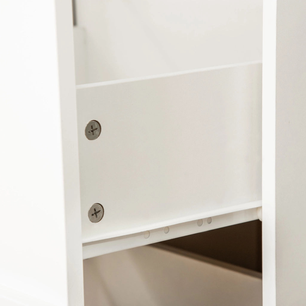 Cassettiera per Ufficio con 2 Cassetti e Chiusura a Chiave ¨C Minimal ¨C Bianco 43x45x72 cm