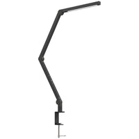 Lampada da Scrivania LED Dimmerabile con Morsetto e Braccio Regolabile Nero