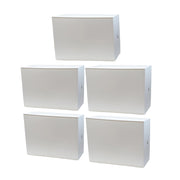 SET 5 SCARPIERE IN PROPILENE 51 X 17 X H39 CM COMPONIBILI IMPILABILI BIANCHE
