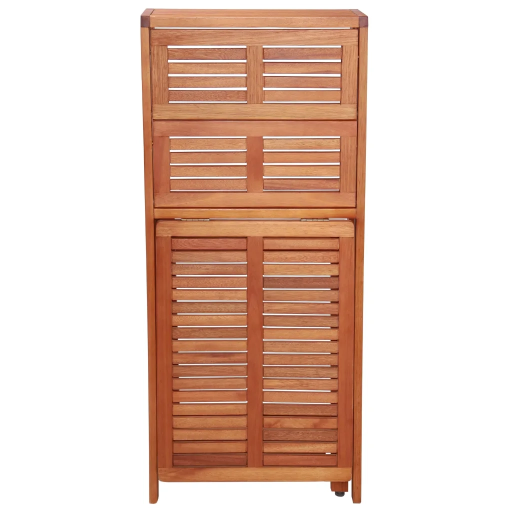 Set da Bistrot 3 pz Pieghevole in Legno Massello di Acacia 44013