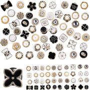 Broche per Jeans - 80 Stuks - Legering Non-Sew - Knopen per Jeans - Spille per Bottone - Spille Instantanea - Spille con Rivetto in Metallo - Decorazioni per Abito - Decorazioni per Camicia - Decorazioni per Trasformazione DIY
